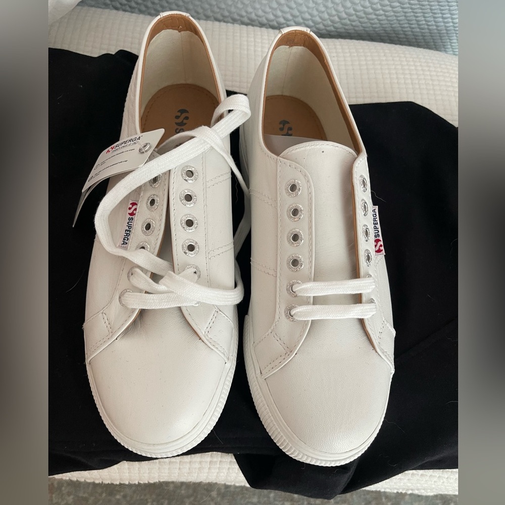 Superga platform 2790tennis shoes size 10